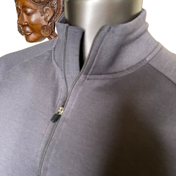 Mens Eddie Bauer Pullover Lightweight Fleece Shirt Vintage u Size Large Gray - Picture 5 of 10